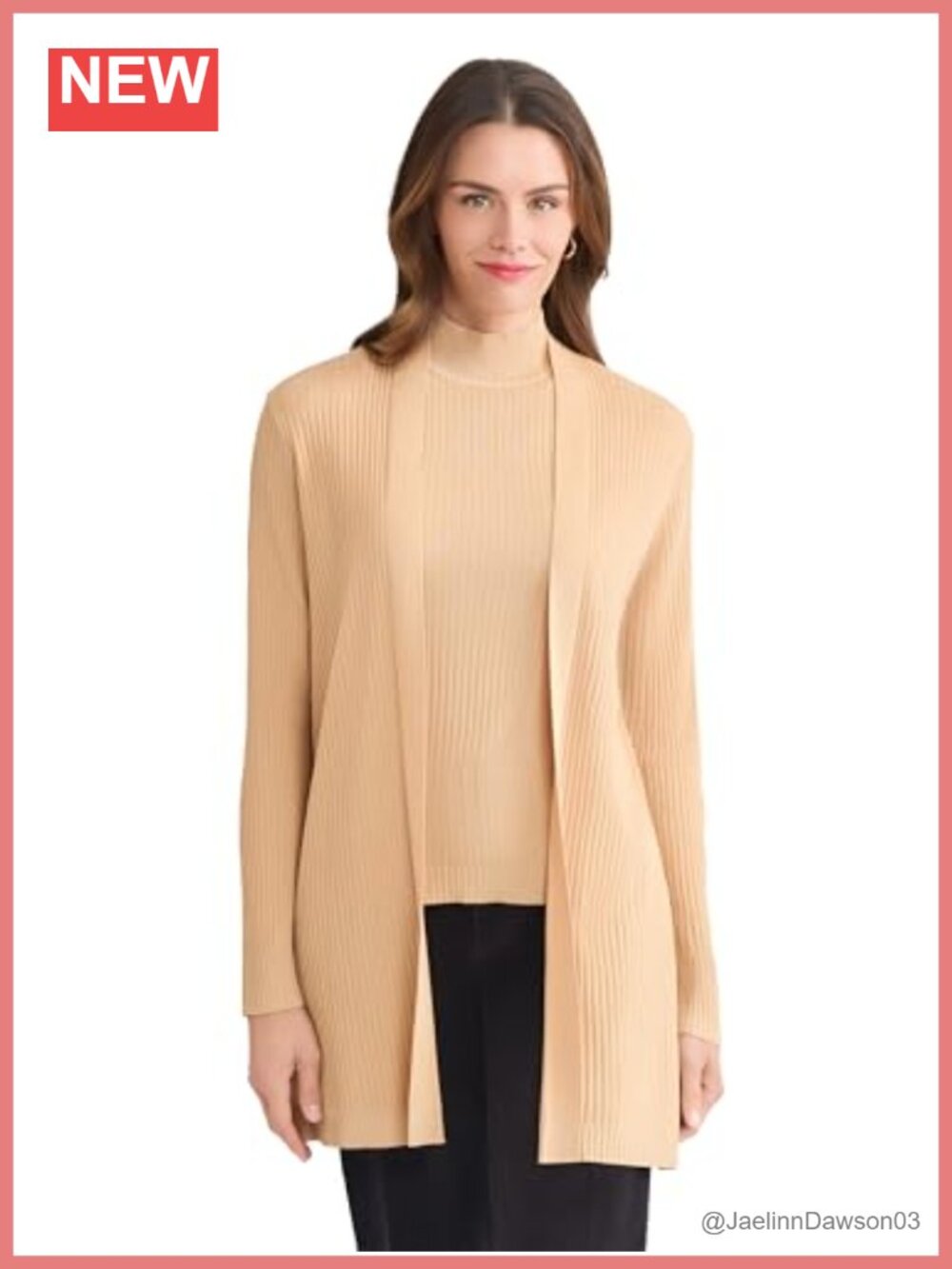 Long Sleeve Ribbed Cardigan Sweater Regular Fit Pull On